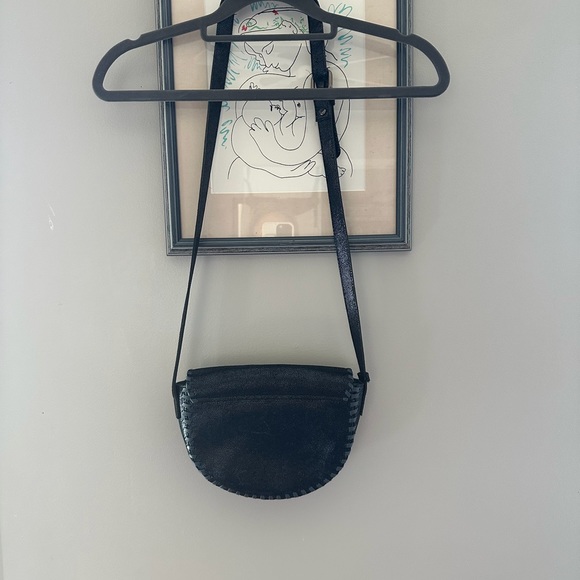 Spell Midnight Navy Shimmering Leather Bag - Picture 2 of 5